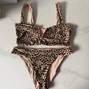 Lspace Leopard Print Women's bikini Set